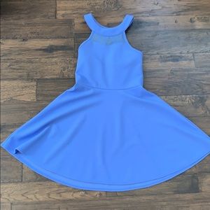 Light blue scoop neck dress